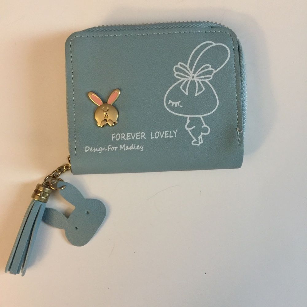 Kawaii Rabbit Short Zipper Coin Wallet